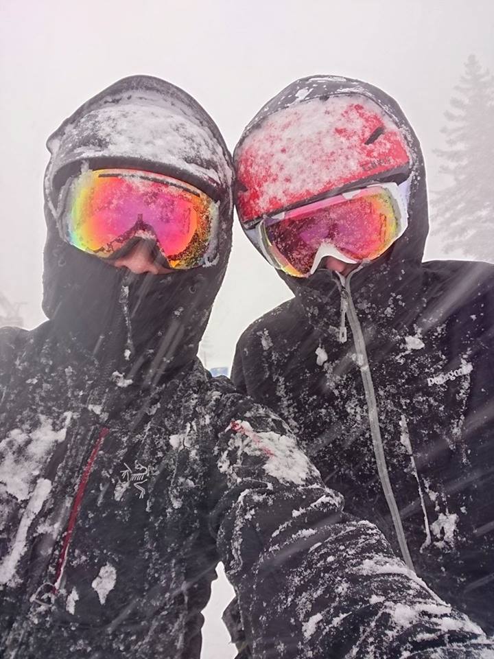 Sam and Anna outdoors